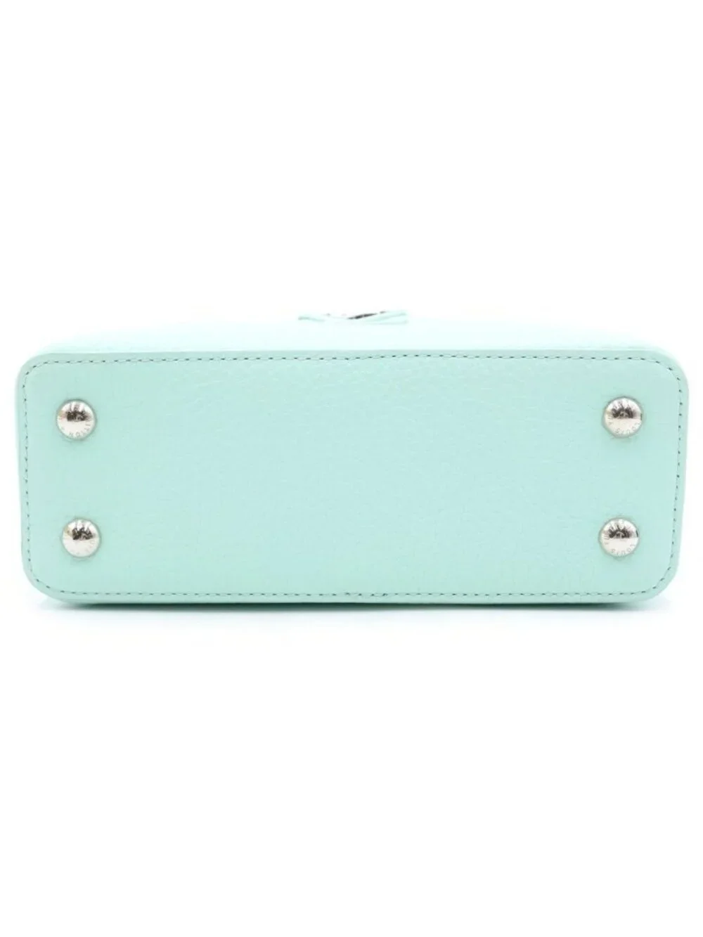 Louis Vuitton Capucines Mini 2-Way Shoulder Bag White Pastel Green Leather